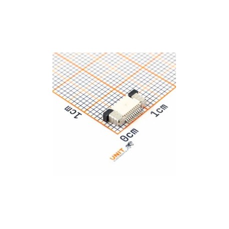 AFC07-S10ECA-00 Conector Cable Plano Flex 10 Pines Bottom Contact