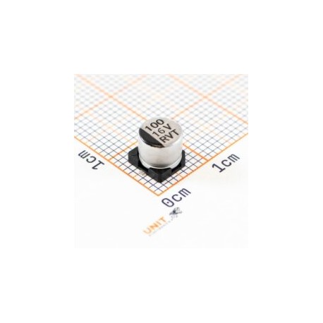 RT1C101M0605 Capacitor Electrolítico 100uF 16V SMD