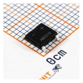 ABS10 Puente Rectificador 1000V 800mA SMD
