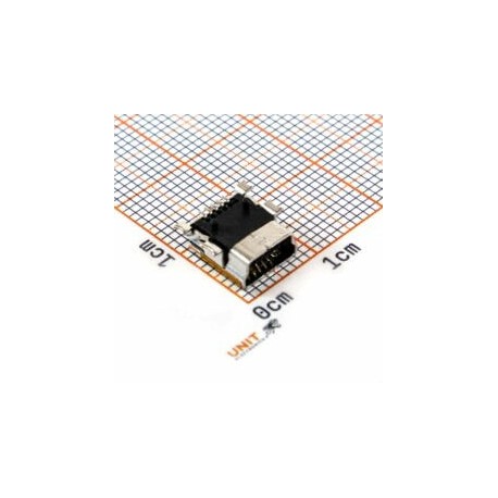 Conector USB Tipo Mini B Hembra 675031020