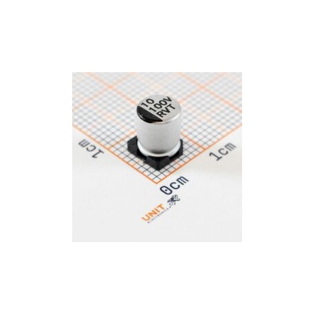 Capacitor Electrolítico 10uF 100V SMD