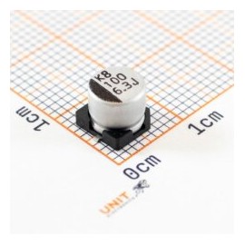 Capacitor Electrolítico 100uF 6.3V SMD