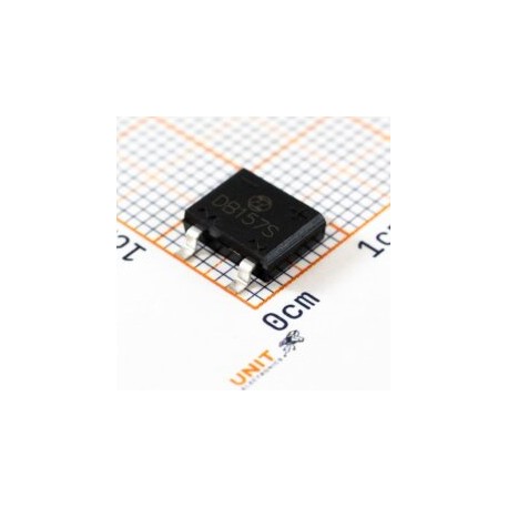 DB157S(60MIL) Puente Rectificador 1000V 1.5A SMD